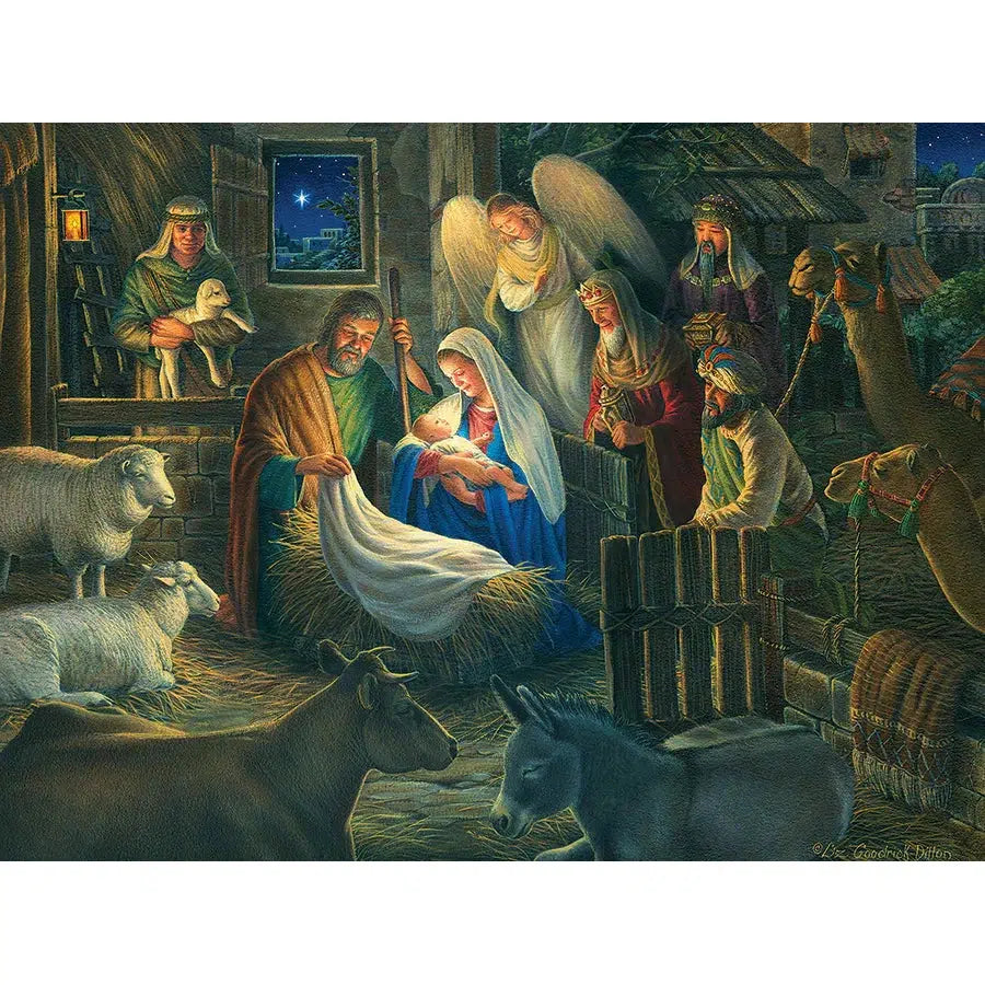 Away in a Manger 500 Piece Jigsaw Puzzle Cobble Hill