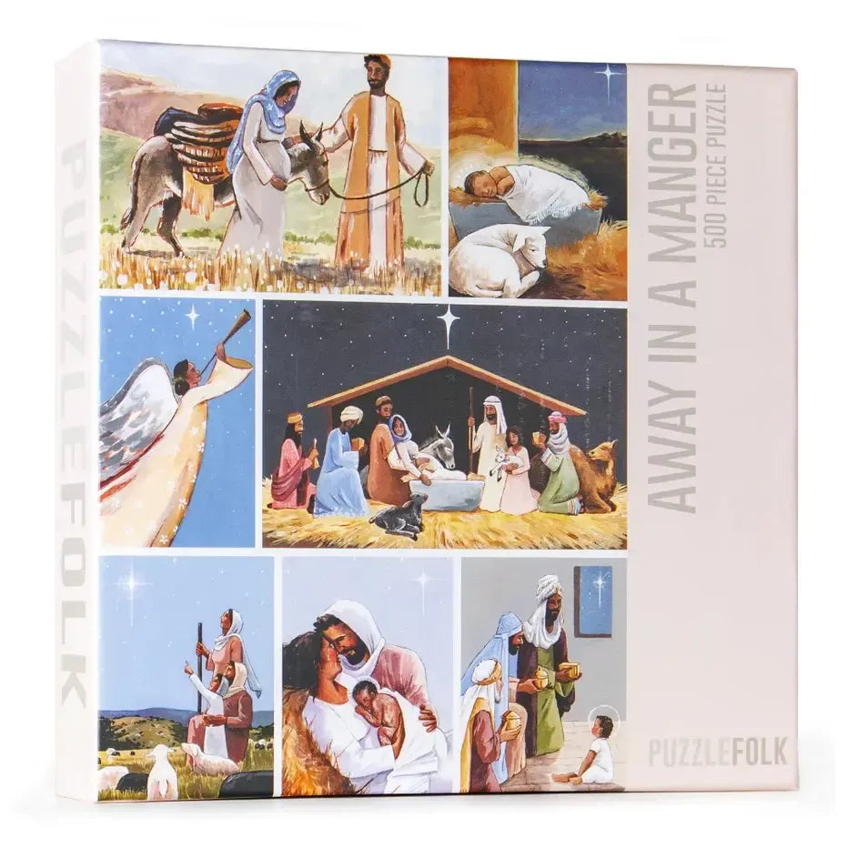 Away in a Manger 500 Piece Jigsaw Puzzle PuzzleFolk