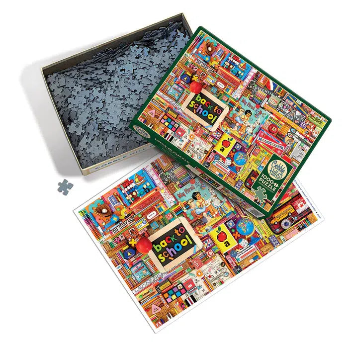 Back to School 1000 Piece Jigsaw Puzzle Cobble Hill