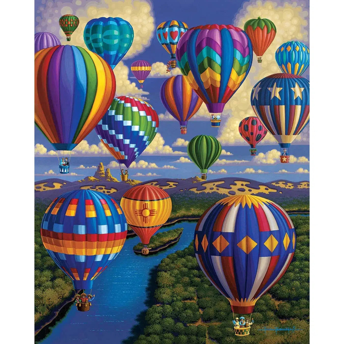 Balloon Festival 300 Piece Jigsaw Puzzle Dowdle