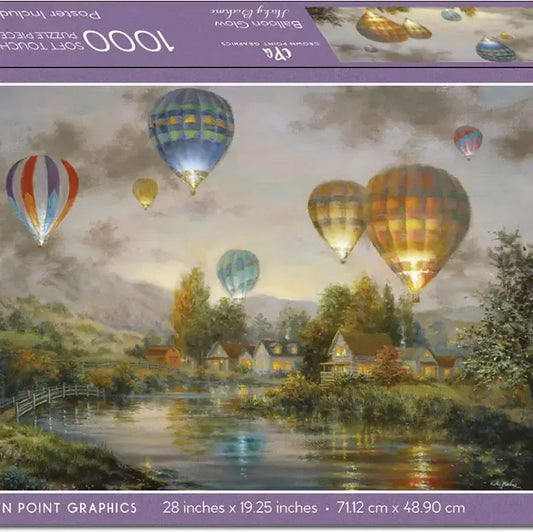 Balloon Glow 1000 Piece Soft Touch Jigsaw Puzzle Crown Point