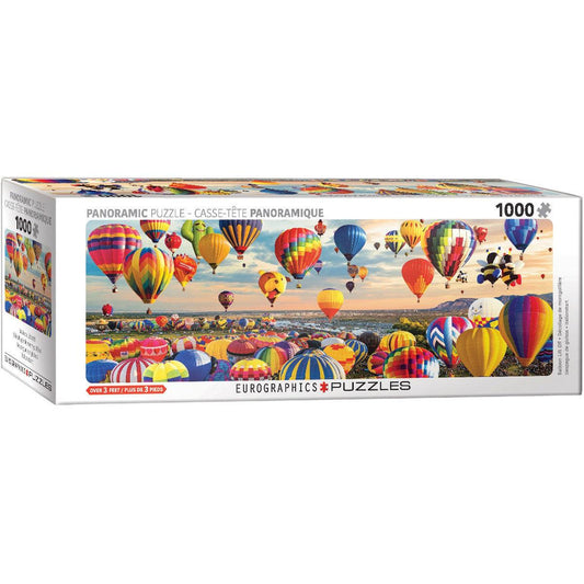 Balloon Lift Off 1000 Piece Panoramic Jigsaw Puzzle Eurographics