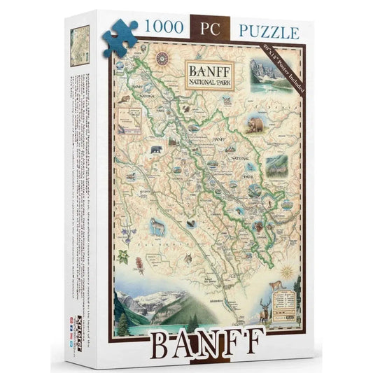 Banff National Park 1000 Piece Jigsaw Puzzle Xplorer Maps