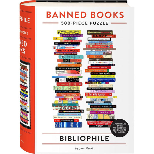 Banned Books Bibliophile 500 Piece Jigsaw Puzzle Chronicle