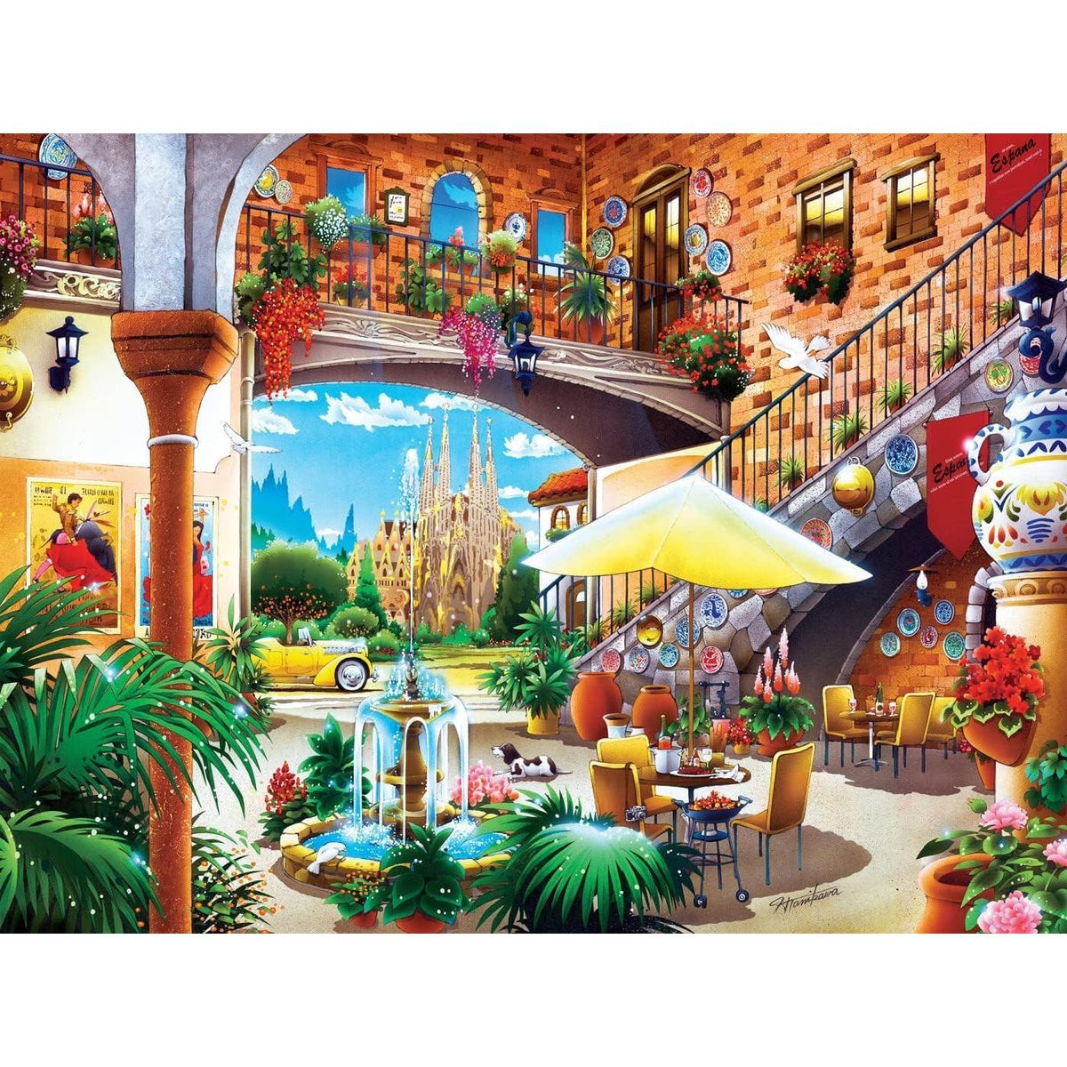 Barcelona Travel Diary 550 Piece Jigsaw Puzzle MasterPieces