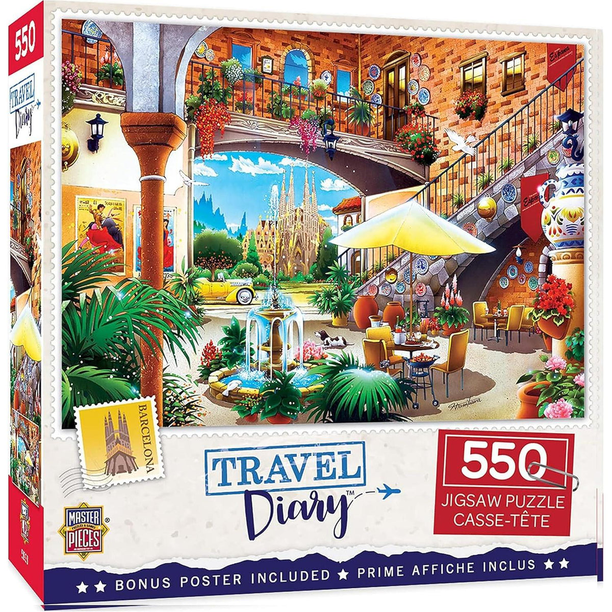 Barcelona Travel Diary 550 Piece Jigsaw Puzzle MasterPieces