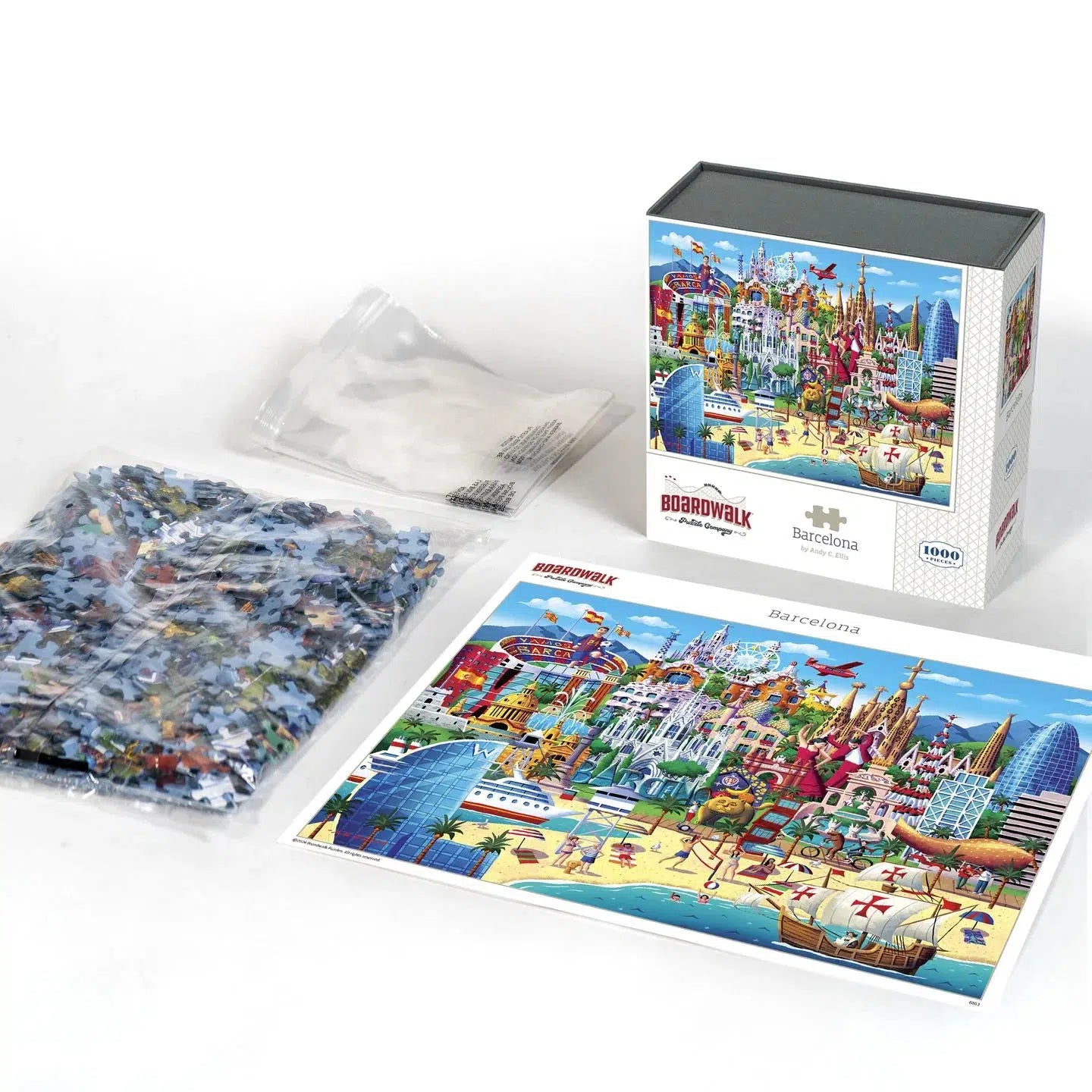 Barcelona 1000 Piece Jigsaw Puzzle Boardwalk