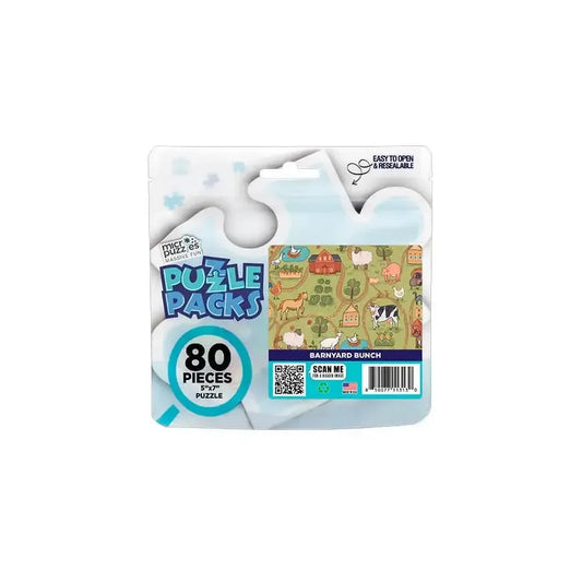 Barnyard Bunch 80 Piece Mini Jigsaw Puzzle Micro Puzzles