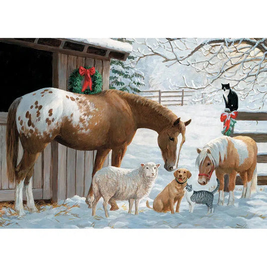 Barnyard Greetings 35 Piece Tray Jigsaw Puzzle Cobble Hill