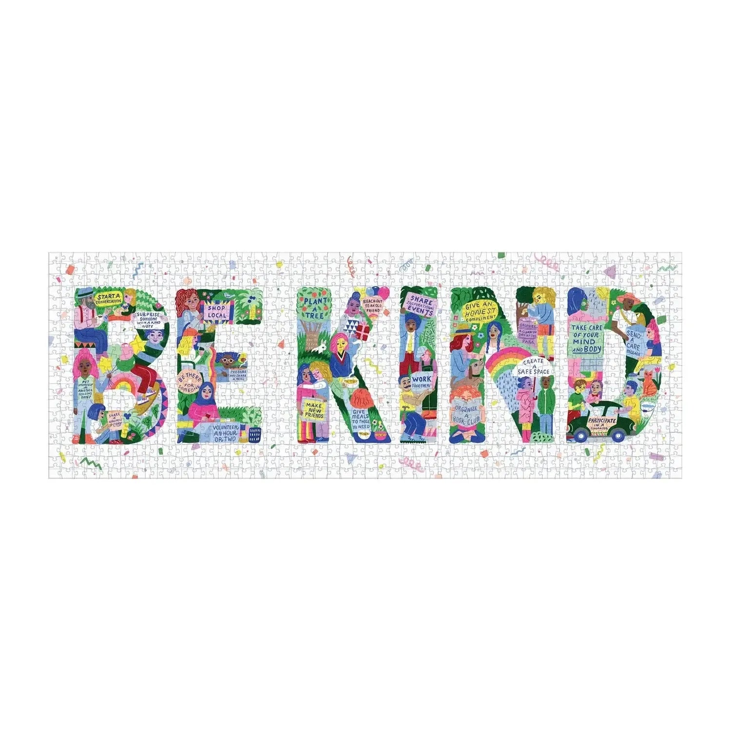 Be Kind 1000 Piece Panoramic Jigsaw Puzzle Galison