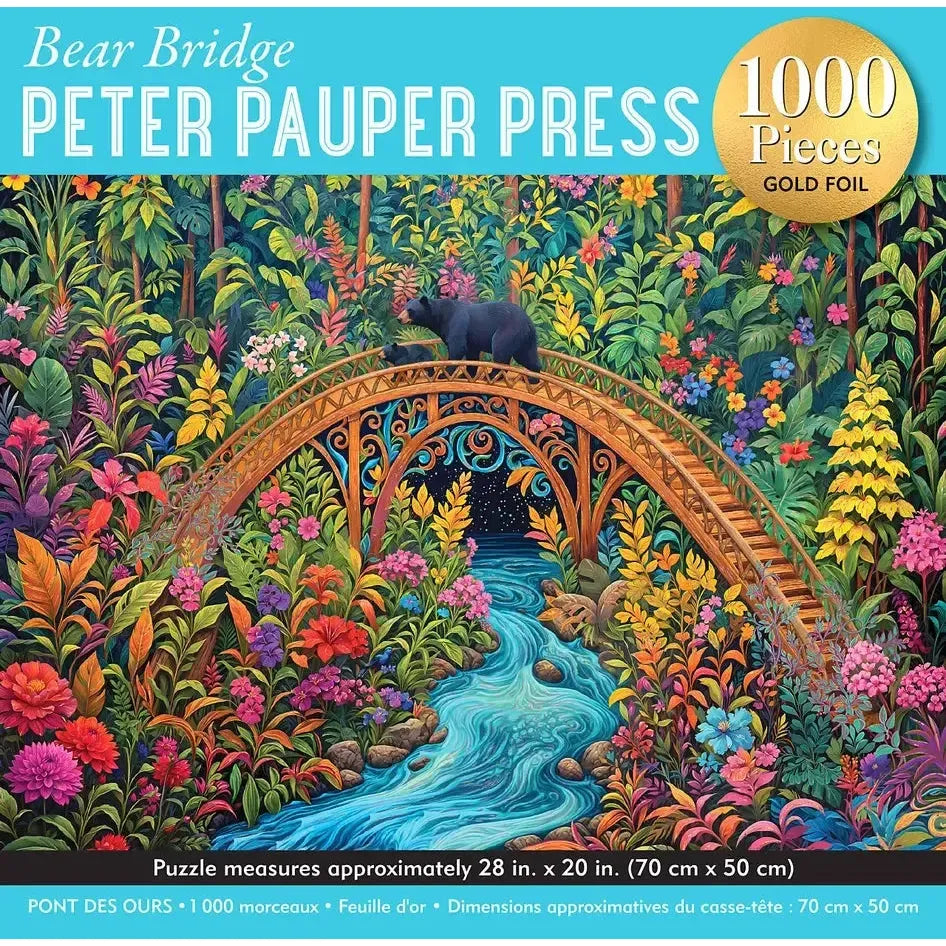 Bear Bridge 1000 Piece Jigsaw Puzzle Peter Pauper