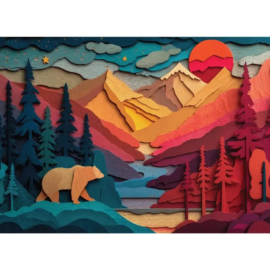 Bear Country 1000 Piece Jigsaw Puzzle Final Piece