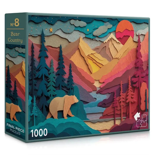 Bear Country 1000 Piece Jigsaw Puzzle Final Piece