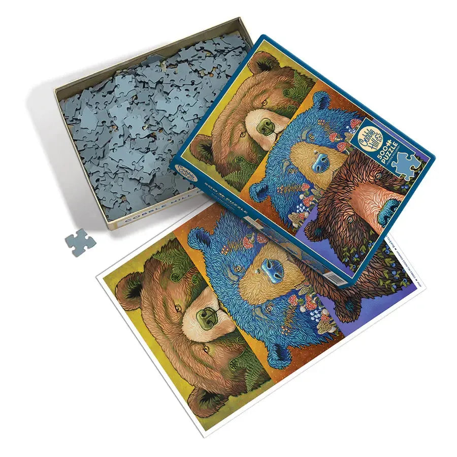 Bear Eyes Harvest 500 Piece Jigsaw Puzzle Cobble Hill
