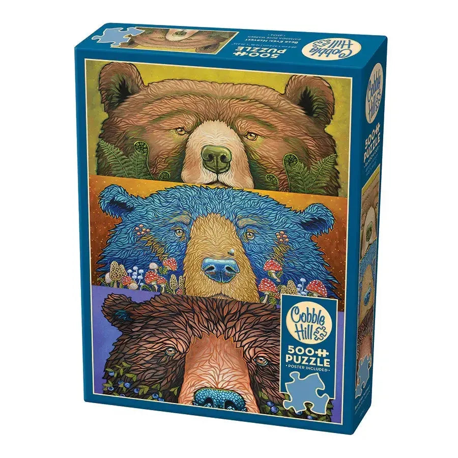 Bear Eyes Harvest 500 Piece Jigsaw Puzzle Cobble Hill
