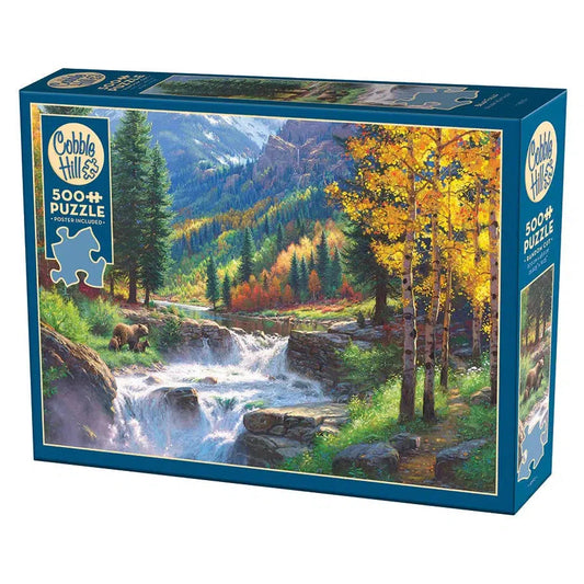 Bear Falls 500 Piece Jigsaw Puzzle Cobble Hill