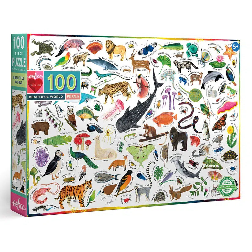 Beautiful World 100 Piece Jigsaw Puzzle eeBoo – Puzzle Merchant