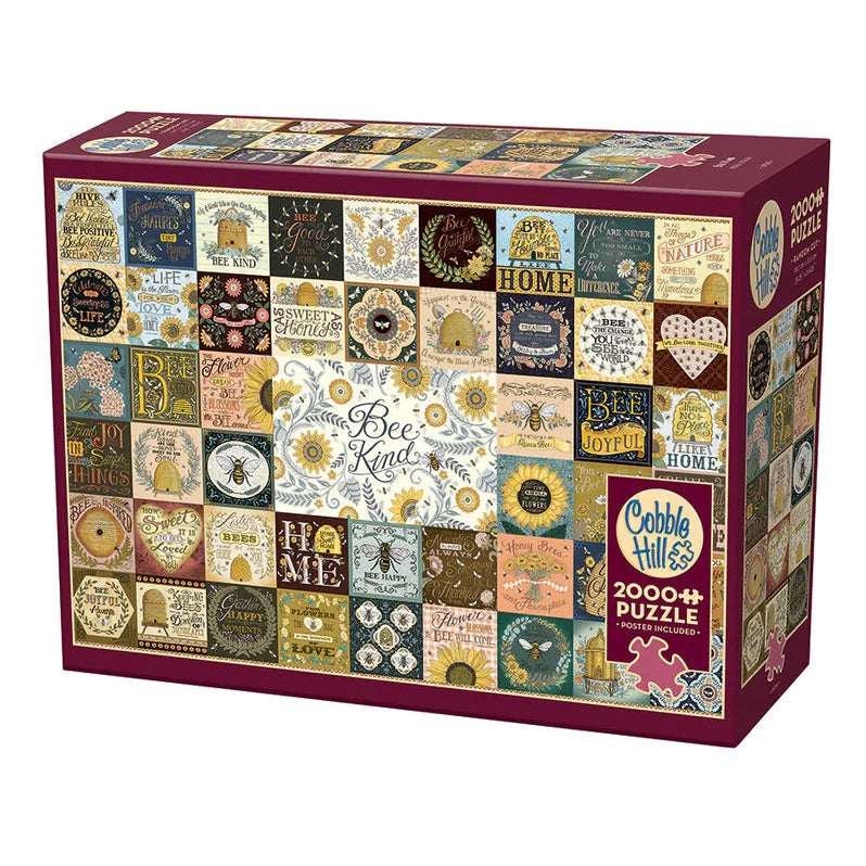 Bee Kind 2000 Piece Jigsaw Puzzle Cobble Hill