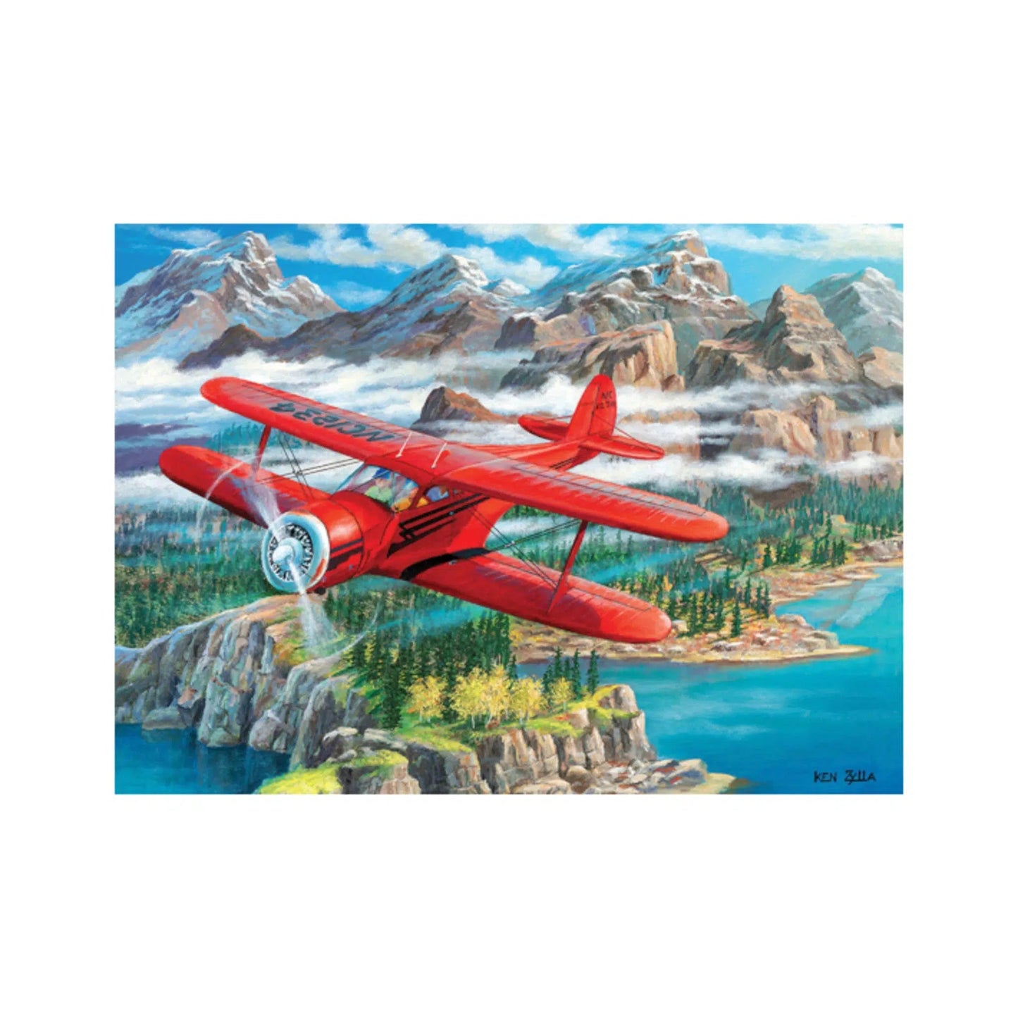 Beechcraft Staggerwing 500 Piece Jigsaw Puzzle Cobble Hill