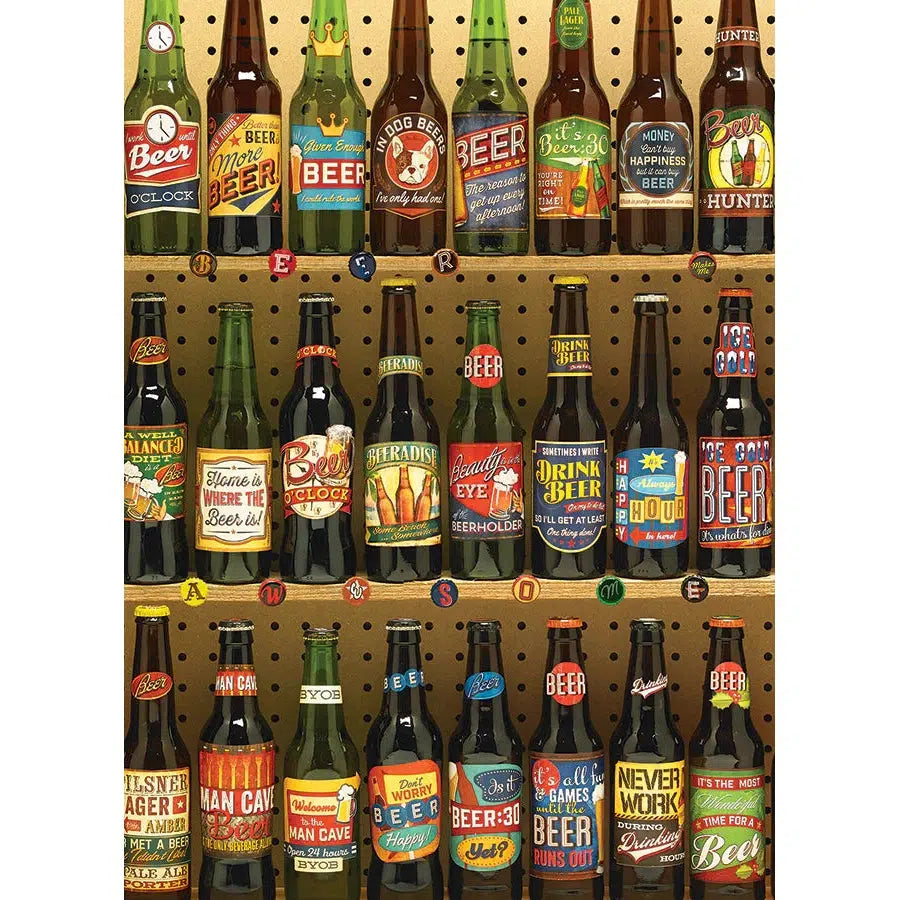 Beer Collection 1000 Piece Jigsaw Puzzle Cobble Hill