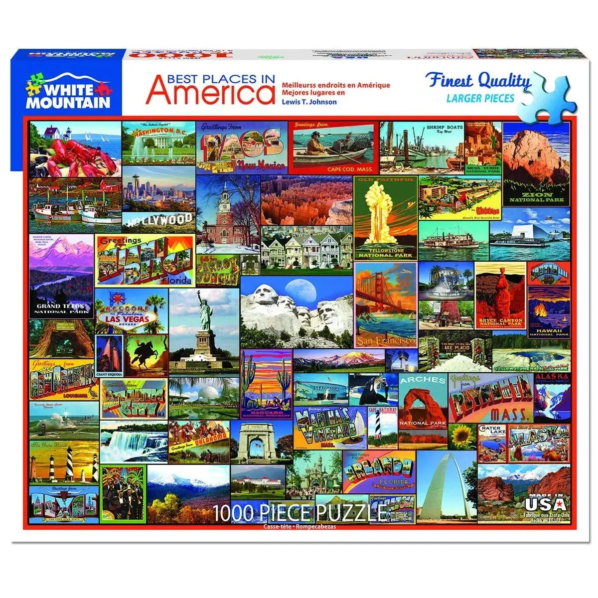 Best Places in America 1000 Piece Jigsaw Puzzle White Mountain