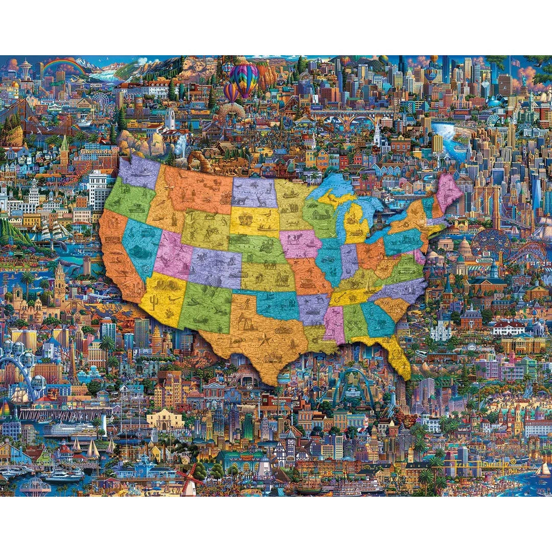 Best of America 500 Piece Jigsaw Puzzle Dowdle