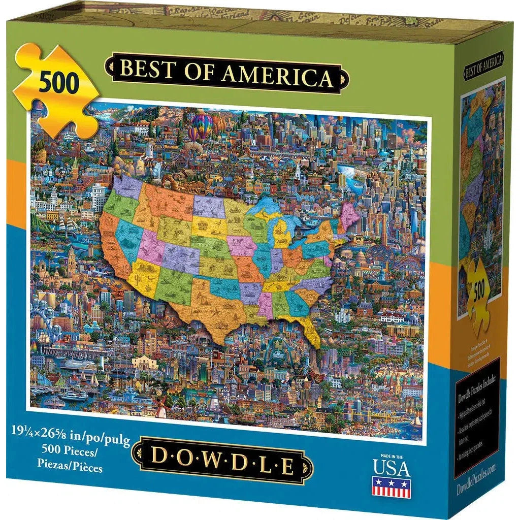 Best of America 500 Piece Jigsaw Puzzle Dowdle