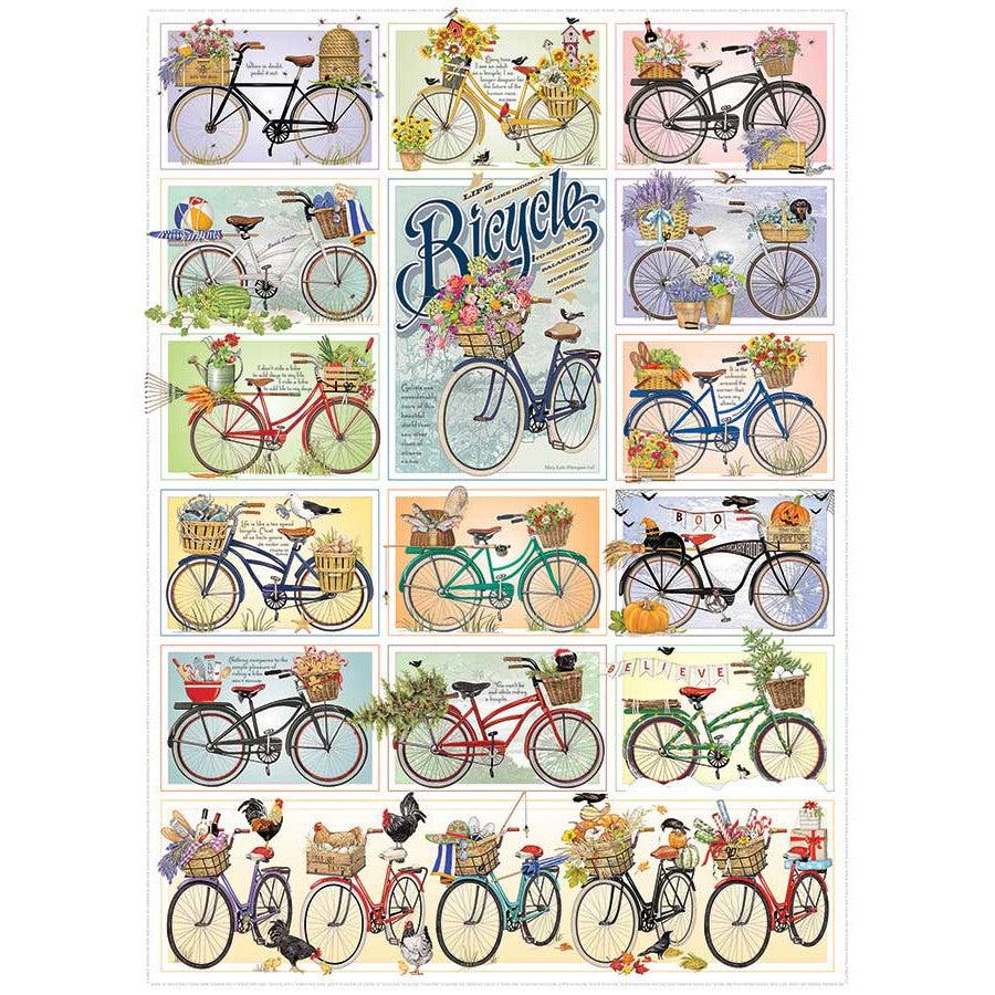 Bicycles 1000 Piece Jigsaw Puzzle Cobble Hill