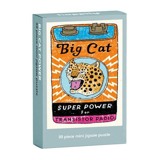 Big Cat Power 99 Piece Mini Jigsaw Puzzle Happily