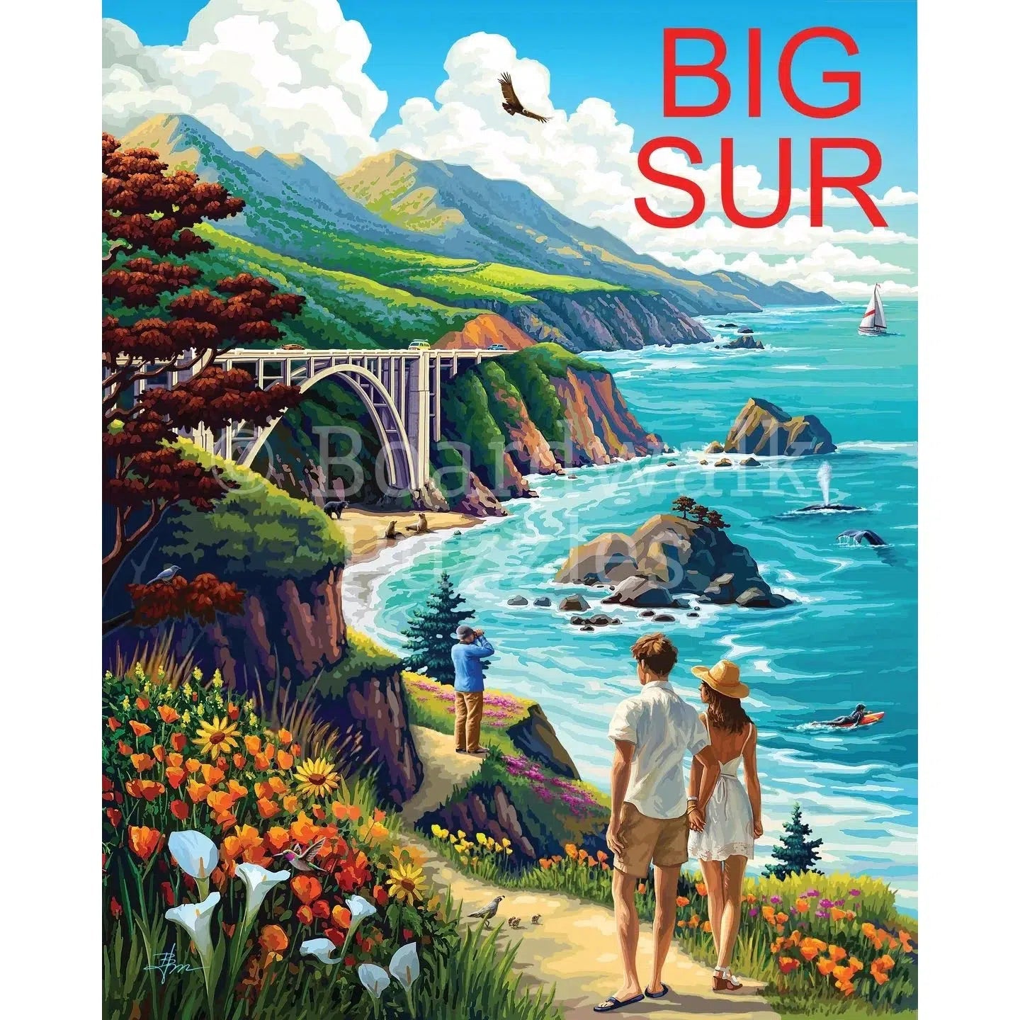 Big Sur 210 Piece Jigsaw Puzzle Boardwalk