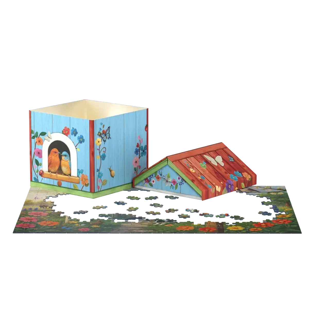 Birdhouse 550 Piece Jigsaw Puzzle in Tin Eurographics
