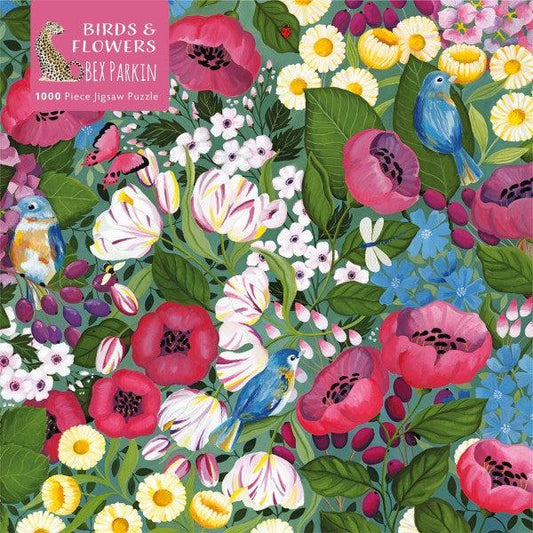 Birds & Flowers by Bex Parkin 1000 Piece Jigsaw Puzzle Flame Tree