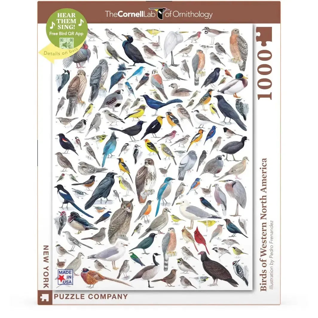 Birds of Western North America 1000 Piece Jigsaw Puzzle NYPC
