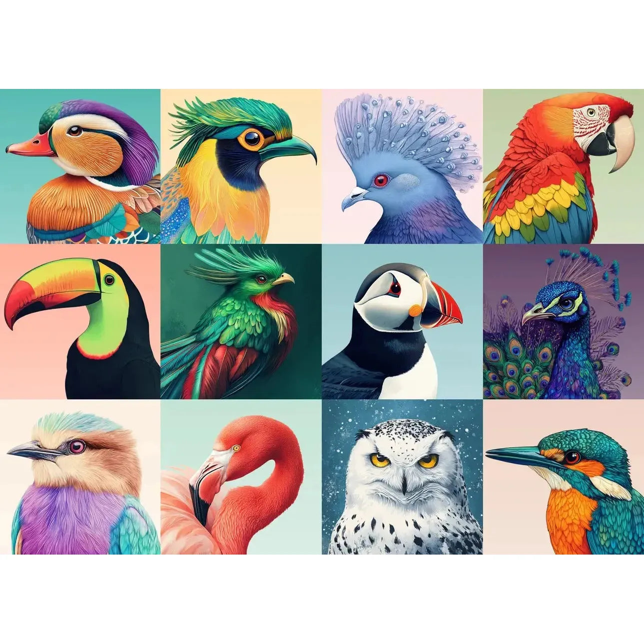 Birds of a Feather 1000 Piece Jigsaw Puzzle Snappy