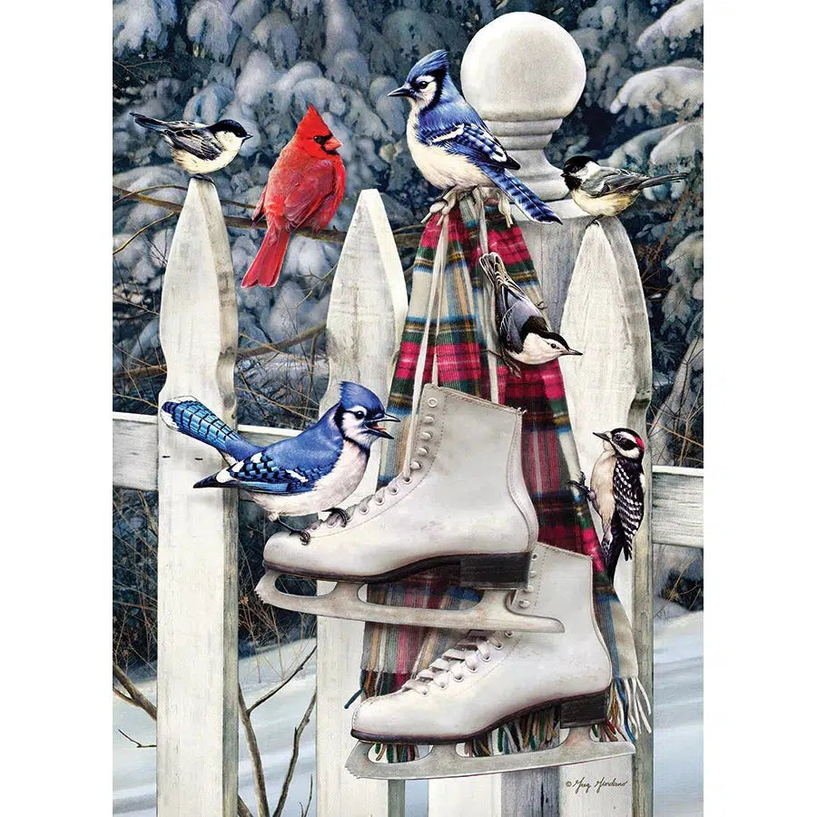 Birds with Skates 500 Piece Jigsaw Puzzle Cobble Hill