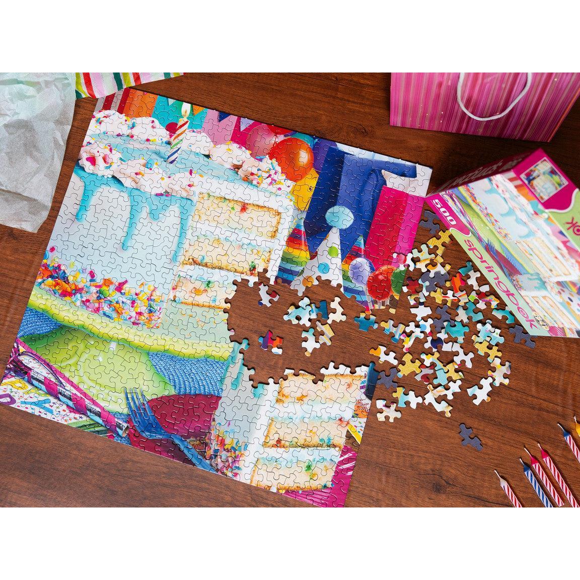Birthday Cake 500 Piece Jigsaw Puzzle Springbok