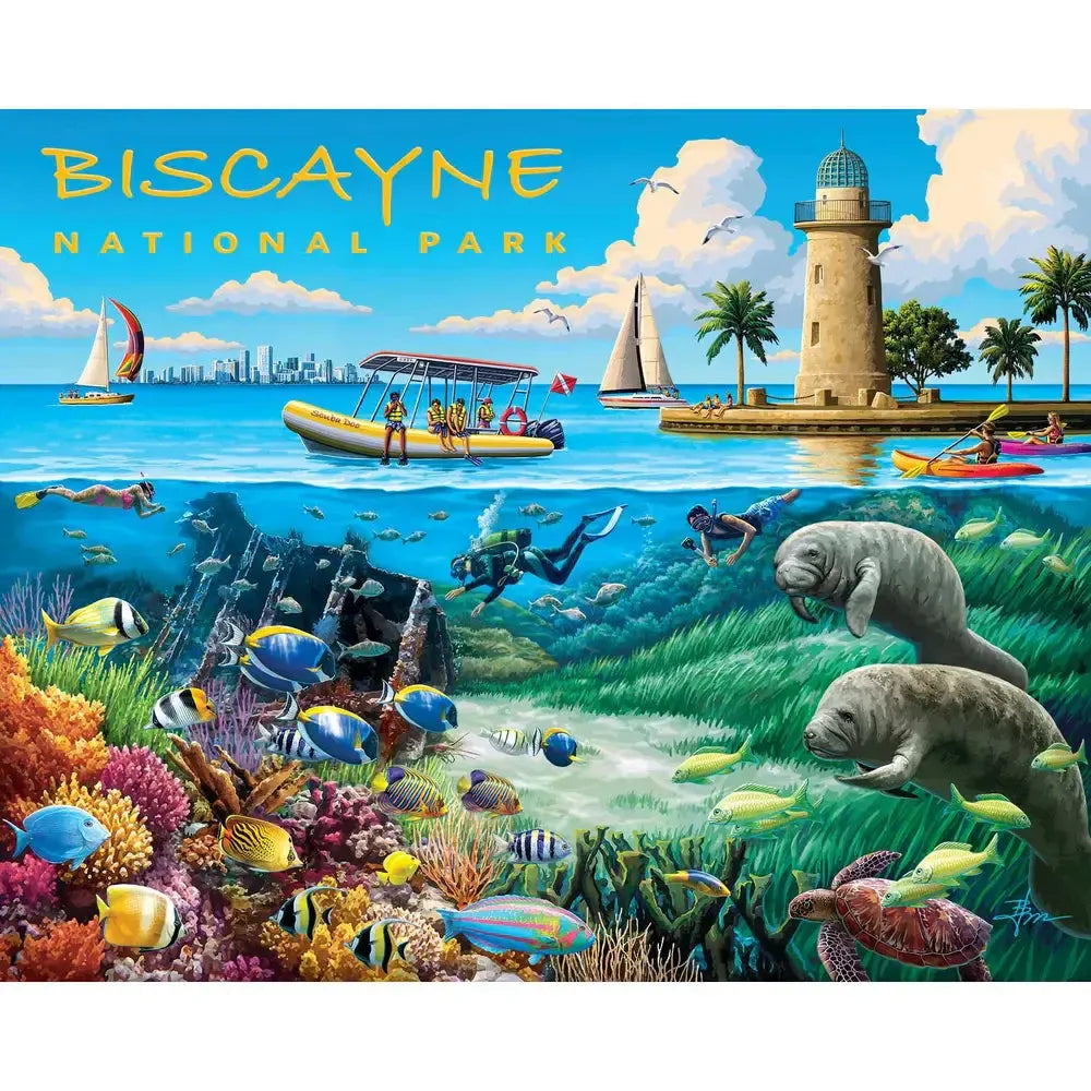 Biscayne National Park 210 Piece Jigsaw Puzzle Boardwalk