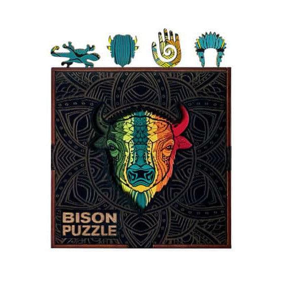 Bison 70 Piece Wooden Jigsaw Puzzle Geek Toys