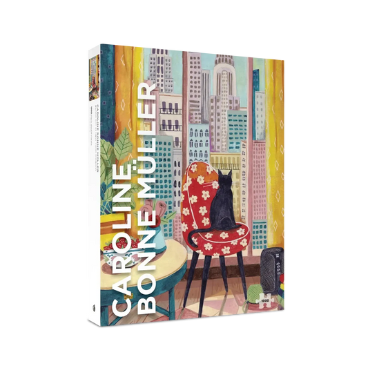 Black Cat in New York Window 1000 Piece Jigsaw Puzzle Pomegranate