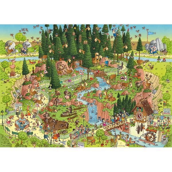 Black Forest Habitat Funky Zoo 1000 Piece Jigsaw Puzzle Heye