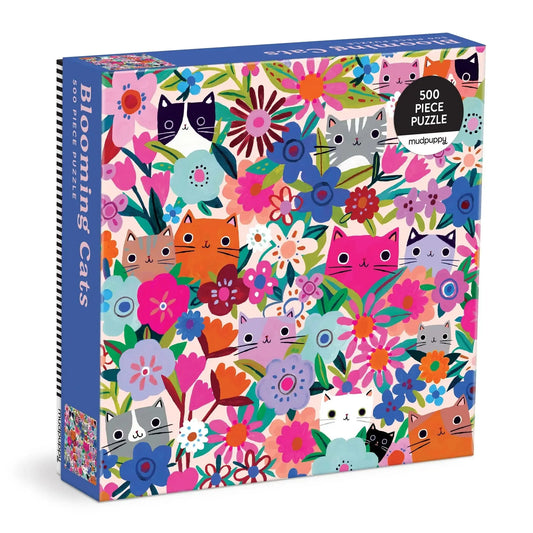 Blooming Cats 500 Piece Jigsaw Puzzle Mudpuppy