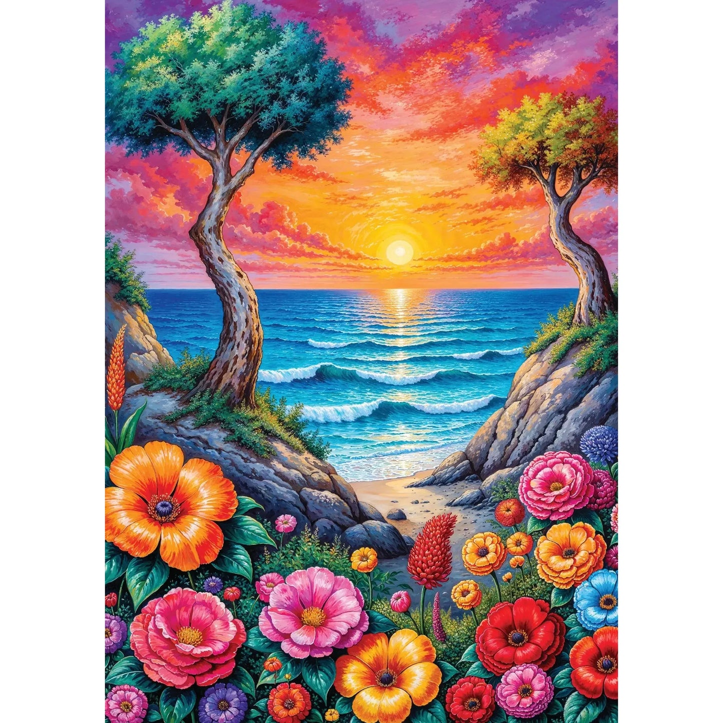 Blooming Coast 1000 Piece Jigsaw Puzzle Enjoy