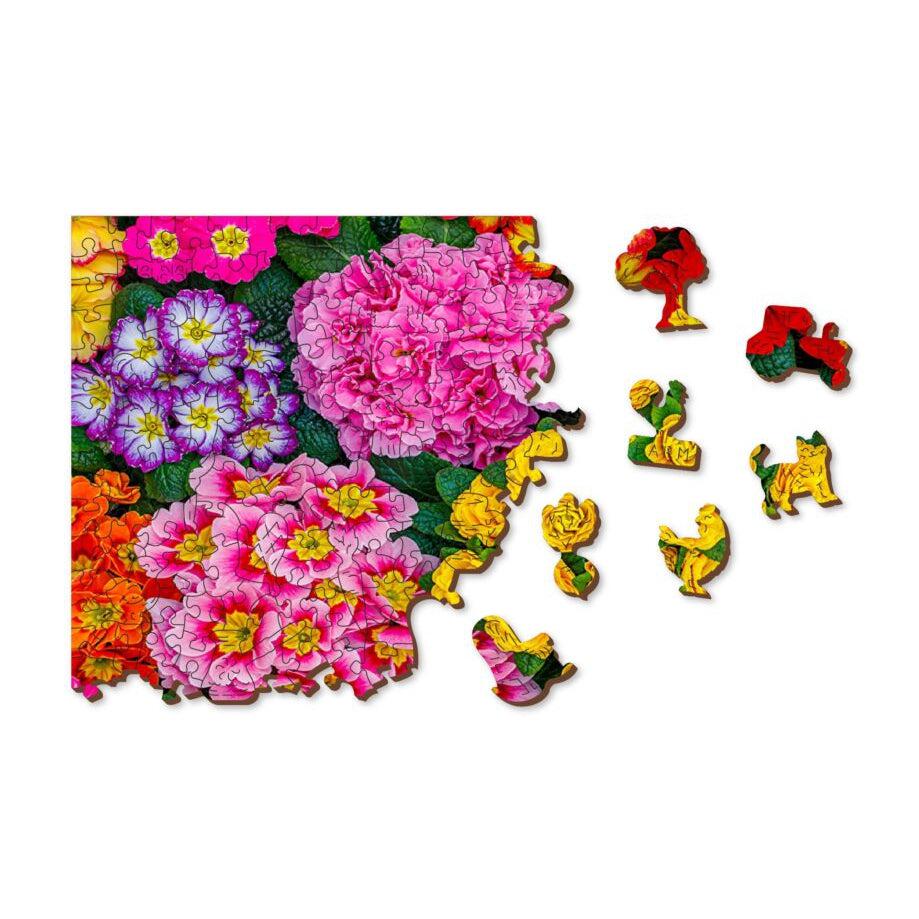 Blooming Flowers 505 Piece Wood Jigsaw Puzzle Wooden City