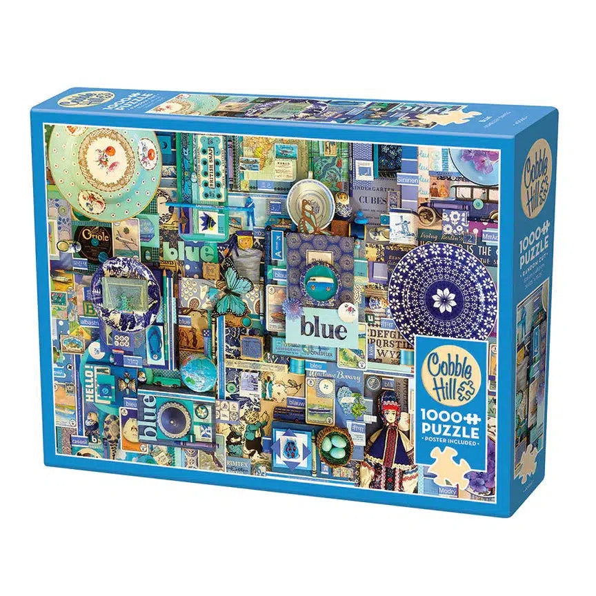 Blue 1000 Piece Jigsaw Puzzle Cobble Hill