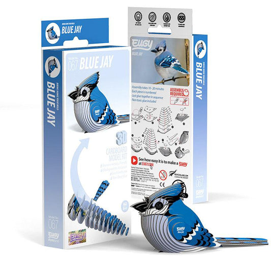 Blue Jay 3D Cardboard Model Kit Eugy