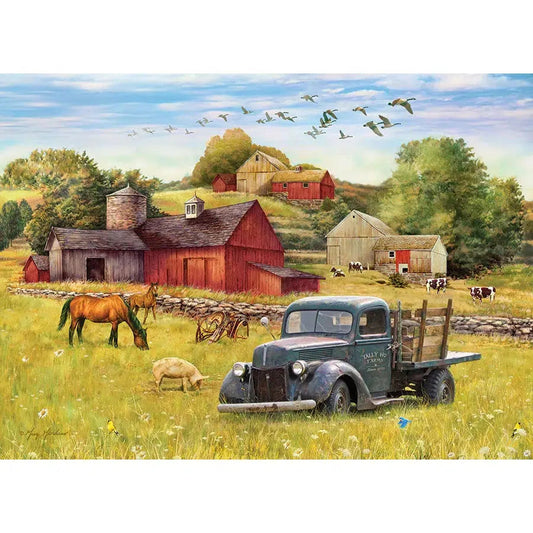 Blue Truck Farm 35 Piece Tray Jigsaw Puzzle Cobble Hill