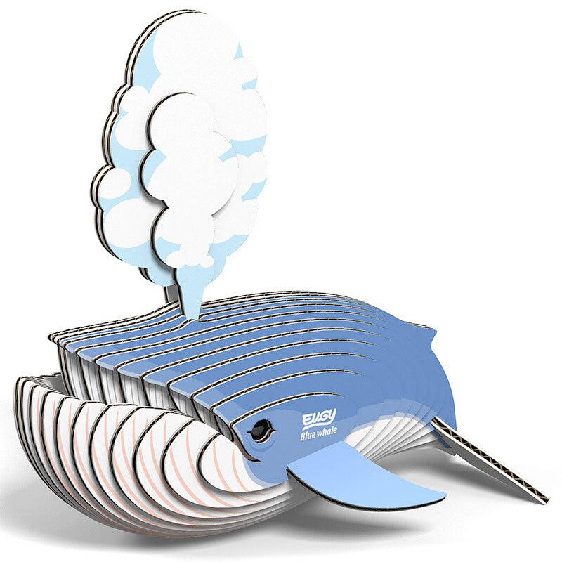 Blue Whale 3D Cardboard Model Kit Eugy