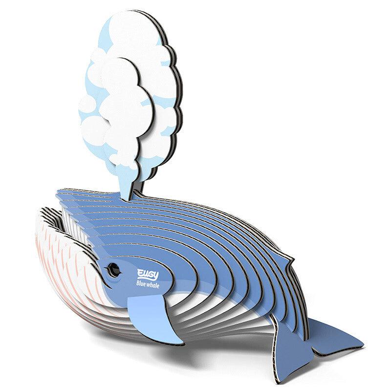 Blue Whale 3D Cardboard Model Kit Eugy