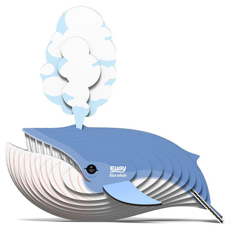 Blue Whale 3D Cardboard Model Kit Eugy