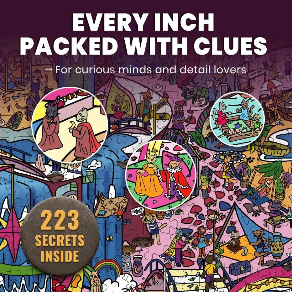 Blush Lotus Kingdom "Seek & See" 1000 Piece Jigsaw Puzzle Quokka